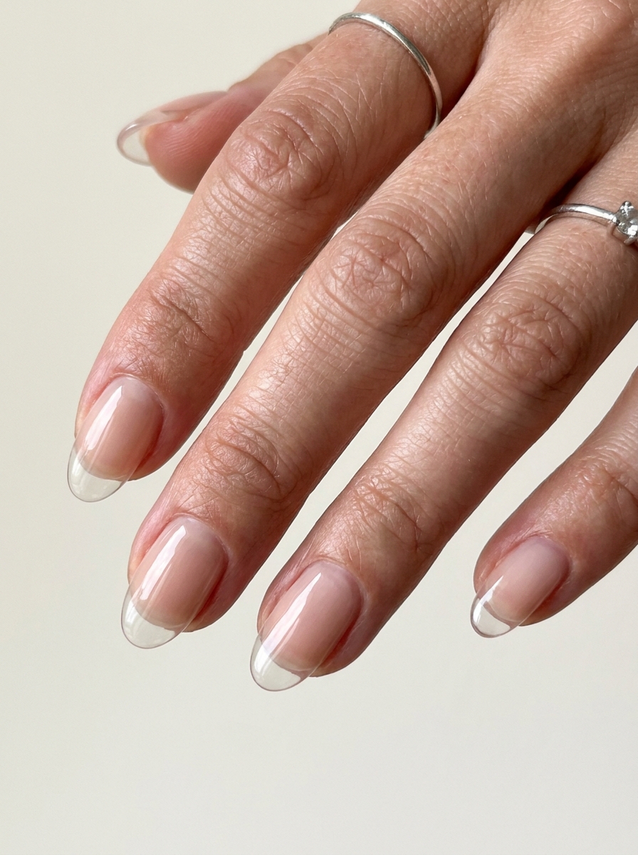 Glass French Nails als Glass Nails Inspiration 2026